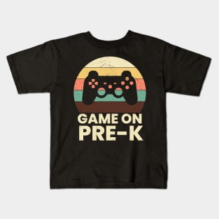 Game on Pre-K Back To School Video Game Controller Graphic Gaming Lover Gift Kids T-Shirt